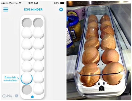 Quirky的Egg Minder鸡蛋存放工具